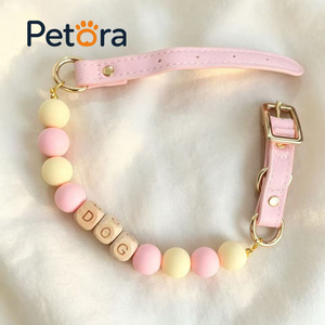 Set Collare e Braccialetto Coordinato Petora per Genitore e Animale Domestico, con Perline in Silicone, Personalizzabile con Scritta, Stile Casual - Product Image 4