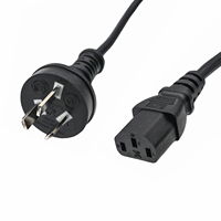 Cable de Alimentación con Conexión a Tierra de 3 Pines Estándar Argentino C13 IRAM 2073 H05VV-F 3G para Monitor de Computadora, TV, Impresora, Electrodomésticos