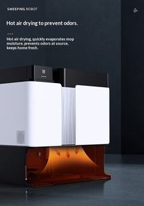 Robot aspirateur et serpillière combiné, séchage à air chaud, double bras, navigation laser, aspiration puissante 20000Pa, robot de nettoyage des sols - Product Image 6