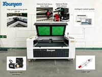 Máquina de Grabado/Corte Láser CO2, Controlador Ruida, Alta Precisión, Refrigeración por Agua CNC, Materiales de Madera, USB/Wi-Fi, 300W