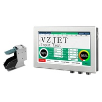 Machine à coder les écrans tactiles de 7 pouces, imprimante industrielle en ligne à jet d'encre automatique pour flacons, bocaux métalliques, de dessins animés