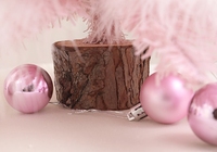 2024 Offre Spéciale décoration de bureau de noël rose/bleu arbre de noël plume ensemble petit ornement arbre de noël