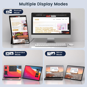 Xách tay màn hình máy tính xách tay màn hình Extender 16 "1200p FHD du lịch hiển thị bên ngoài cổng USB-C có thể tháo rời chân đế chơi game màn hình - Product Image 3