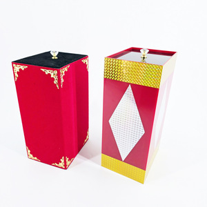 Caja extraíble de acrílico, caja mágica extraíble de madera, accesorios de magia para escenario de fiestas y reuniones anuales para transformar flores y dinero. - Product Image 3
