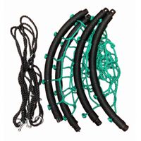 Asılı çiçek salıncak plastik tabak gökkuşağı açık salon 800Lbs Net yuvarlak ağaç çocuklar kızlar için örümcek Web ile halat siyah
