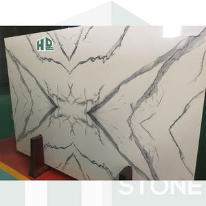 Losas de mármol <span class=keywords><strong>aglomerado</strong></span> de piedra artificial blanca de tamaño personalizado de fábrica china HDSTONE <span class=keywords><strong>para</strong></span> decoración del hogar - Product Image 1