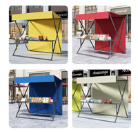 Kiosque promotionnel modulaire portable, stand de vente extérieur personnalisé, stand d'exposition réutilisable pour salon professionnel