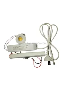Rechargeable Ceiling Recessed Mounted 3W Sensor Panel Lamp Led Fire Emergency Power Supply Emergency Ceiling Light