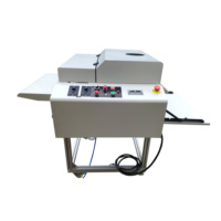 Machine de revêtement UV de 480 mm de large avec six lampes IR, nouvel équipement semi-automatique de post-impression, 10 m/min, 3000 W