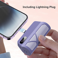 Chargeur portable compact TKT Mini Power Bank avec connecteur Type-C, sortie 20W, batterie de secours pour iPhone