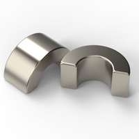 Matériaux magnétiques permanents en néodyme N42M N45M, segment de tuile en arc de ventilateur, réseau d'anneaux de Halbach, moteur de découpe, marque Antai, haute température