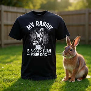 Camiseta para propietarios de conejos gigantes flamencos, regalo para amantes de los conejos - Product Image 3