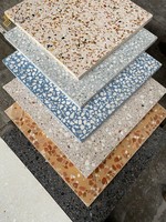 Tuiles en terrazzo personnalisables de qualité supérieure YUSHI, de qualité AAA, en pierre artificielle moderne, pour les sols, les murs et les comptoirs de villas et d'appartements