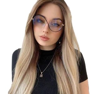 95929 Fandia. Gafas Ópticas <span class=keywords><strong>de</strong></span> Metal con Media Montura Cómodas para Mujer, <span class=keywords><strong>Lentes</strong></span> <span class=keywords><strong>de</strong></span> PC con Protección UV400, Anti-Luz Azul, Espejo <span class=keywords><strong>de</strong></span> Aumento, Múltiples - Product Image 1