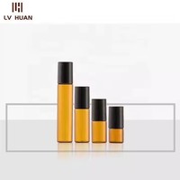 Petite bouteille en verre à bille, compacte et facile à transporter, pour usage quotidien en voyage, avec impression sérigraphique, couleurs personnalisables disponibles