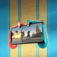 Manette de jeu mobile AK16 pour PUBG, avec gâchettes 4 doigts pour tablette et téléphone, compatible Free Fire