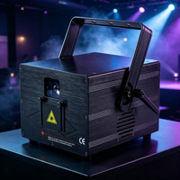 Mini proyector láser de animación RGB, luz láser de haz con control DMX512 ILDA, iluminación profesional para escenarios, discotecas y eventos nocturnos