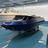 Kinocean - Lancha de Aluminio de 15 pies Directo de Fábrica, Lancha Deportiva de Alta Velocidad con Motor a Reacción, Yate Marino con Certificación CE