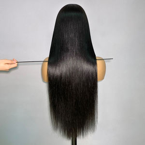 Per Plucked 7x6 HD <span class=keywords><strong>Swiss</strong></span> Lace Double Drawn Glueless 7x6 HD Lace Cheveux humains bruts Perruque sans colle Cheveux vietnamiens - Product Image 5