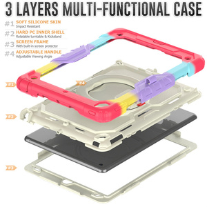 Étui robuste pour tablette à rotation 360 degrés pour <span class=keywords><strong>iPad</strong></span> <span class=keywords><strong>10</strong></span>,<span class=keywords><strong>2</strong></span> <span class=keywords><strong>pouces</strong></span> 9e/8e/7e génération 2021/2020/2019 avec bandoulière - Product Image 3