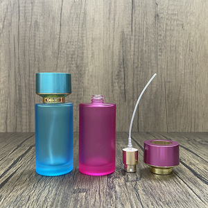 Vente flash - Flacon de parfum vide en verre cylindrique simple de 50 ml pour l'emballage de cosmétiques - Product Image 4