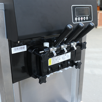 Machine à crème glacée automatique intelligente HELAXEN en acier inoxydable pour usage commercial |   Machine à glaces molles 3 saveurs, fonctionnement à une touche pour