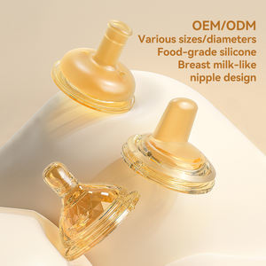 Tétines pour bébé en silicone sans BPA, design de lait maternel simulé, bec de canard, aspiration, débit moyen, 0-12 mois, <span class=keywords><strong>nouveau</strong></span>-<span class=keywords><strong>né</strong></span> - Product Image 1