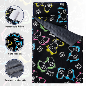 Sac de couchage pour enfants, tapis de sieste pour tout-petits avec oreiller amovible pour la garderie et l'école maternelle - Product Image 3