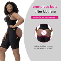 Sculpteur corporel pour femmes, contrôle des cuisses, fessier, étape 3, Post-chirurgie, Bbl, Fajas, colomanas, vêtements de protection avec fermeture éclair