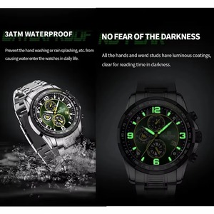 Drioshipping Nuevo Reloj para Hombre Reloj de pulsera de acero de lujo Reloj Automtico Para Hombre Cronógrafo Reloj de cuarzo para Hombre - Product Image 3
