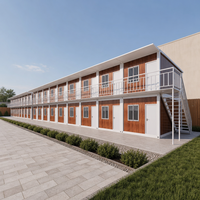 Maison conteneur portable préfabriquée pliable, maison modulaire avec toilettes et douche pour station balnéaire