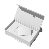 Boîtes d'expédition rigides sur mesure haut de gamme, argentées, avec fermeture magnétique, emballage personnalisé avec logo imprimé pour cadeaux de bougies