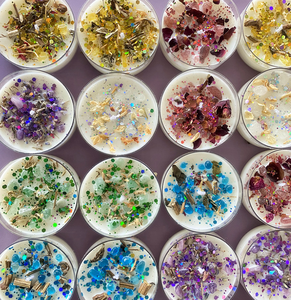 Gekleurde Pailletten Kristalstenen Geurkaars Huisparfum Geurende Groothandel Biologische Sojawas Kristal Geurkaars - Product Image 2