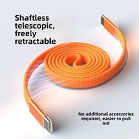 Cable Plano Magnético de 240W con Doble Conector Tipo-C para Carga Rápida y Transferencia de Datos para Teléfonos Móviles iPhone