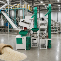 Usine de traitement du riz : Équipement de décorticage automatique du riz paddy, moulin à riz combiné complet, moulin à riz haute performance pour exploitation agricole