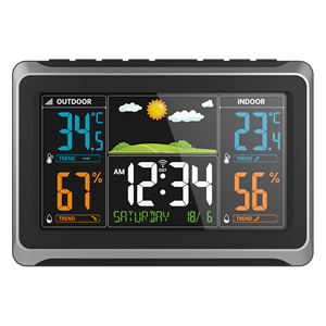 Sonderangebot OEM Drahtlose Wetterstation Haushalt-Hygrometer mit Farbdisplay Temperaturregler WLAN-Kommunikation - Product Image 5