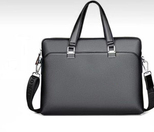 ドキュメントビジネスラップトップバッグPUレザースリングショルダーメンズクロスボディバッグブリーフケースメンズブリーフケースバッグホットセールファッション - Product Image 2