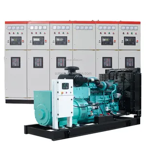 with synchronizing panel cummins diesel generator 700kva power by engine QSK19 550kw 500kw cummins generator