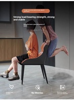 Chaise de salle à manger de luxe nordique, simple, haut de gamme, en métal et bois, moderne, pour restaurant italien, maison, hôtels, influenceurs
