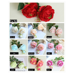 2026 vente chaude en gros mariage fleurs <span class=keywords><strong>Rose</strong></span> décoration salon décoration <span class=keywords><strong>rose</strong></span> simulé <span class=keywords><strong>Bouquet</strong></span> simulé fleurs - Product Image 5