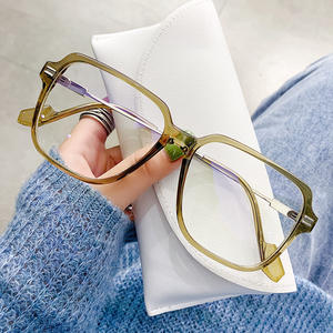 CX جديد TR صندوق نظارات نسائية إطار كبير نظارات مضادة للضوء الأزرق اتجاه المشاهير الإنترنت مع إطار نظارات خفيف عادي - Product Image 3