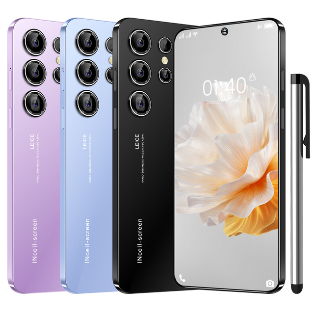 Durable Build 2026 S24 Ultra 5G Smart AI Phone Touch Pen 16GB + 1TB 6.8inch Screen Dual SIM Unlocked Android Phone
