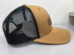 Gorra de Camionero Richardso 112 con Parche de Cuero Bordado Personalizado, Gorra de Béisbol Lisa con Espalda de Malla, Gorra Deportiva con Cierre a Presión - Product Image 3