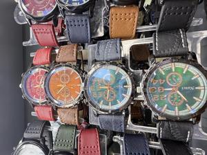 Orologio da Uomo Zilch 42mm in Acciaio Inossidabile con Cinturino in Pelle, Movimento al Quarzo Analogico-Digitale, Display Data, Stile Elegante - Product Image 3