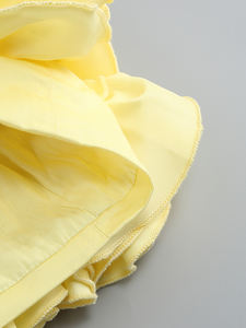 أصفر مثير حمالة عارية الظهر أحمر منظم الأزهار مزين صغير طول نحيف المشاهير حزب فستان حفل الكوكتيل - Product Image 6