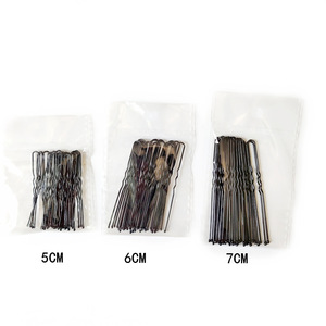 Buôn sỉ nhà máy kẹp tóc kim loại hình chữ U đen 5cm, kẹp tóc đơn giản, trang trí tóc cho nữ & phụ nữ, tạo kiểu tóc dự tiệc - Product Image 6