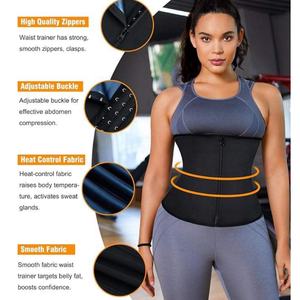 Tuta Sauna da donna con fasce antisudore per l'allenamento dello stomaco per dimagrire - Product Image 3