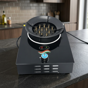 Black Plasma Electric Flame <b>Stove</b> | Fast Smokeless Gas-Free Portable Single Burner Glass Surface Cooking <b>Stove</b> for Outdoor Table - Product Image 1
