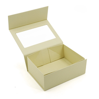 Boîtes magnétiques beiges avec logo personnalisé Boîte d'emballage de jouets en peluche avec fenêtre Boîte de présentation en papier carton cadeau de luxe pour jouets en peluche
