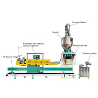 Ligne de production semi-automatique personnalisée pour le pesage, le remplissage, la scellage et l'emballage de sacs en papier pour poudre de riz de 5 kg, 10 kg, 25 kg, 30 kg, 50 kg